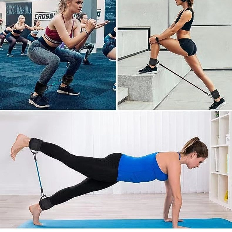 Ankle strap resistance bands set for leg and glute training