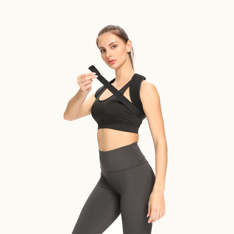 Adjustable posture support belt for back and shoulders