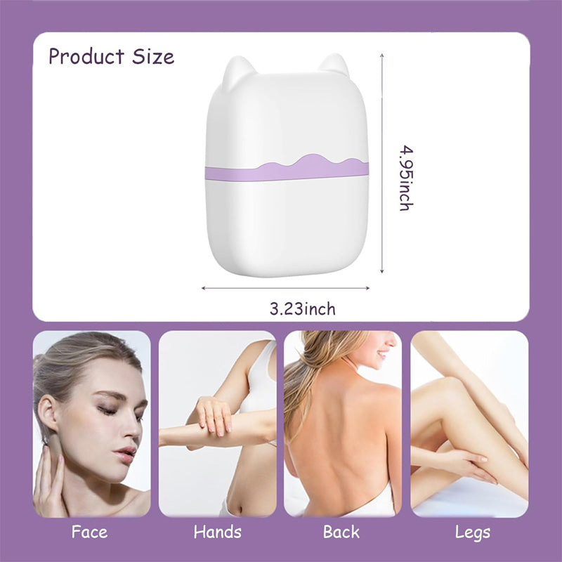 Cooling ice roller set for face and eyes with travel case