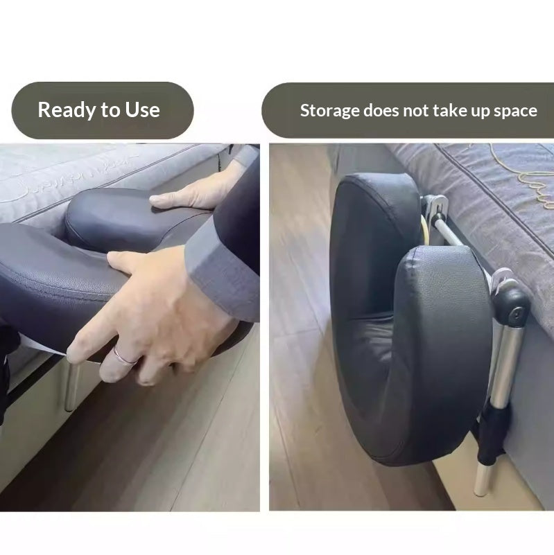Adjustable face-down massage headrest for comfortable rest