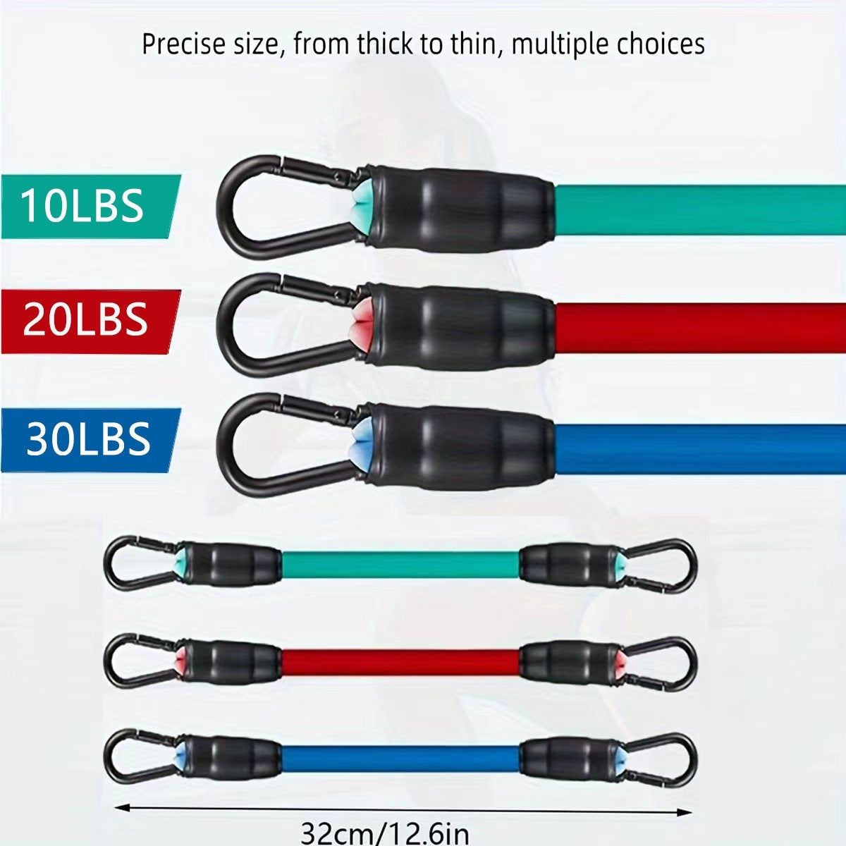 Ankle strap resistance bands set for leg and glute training