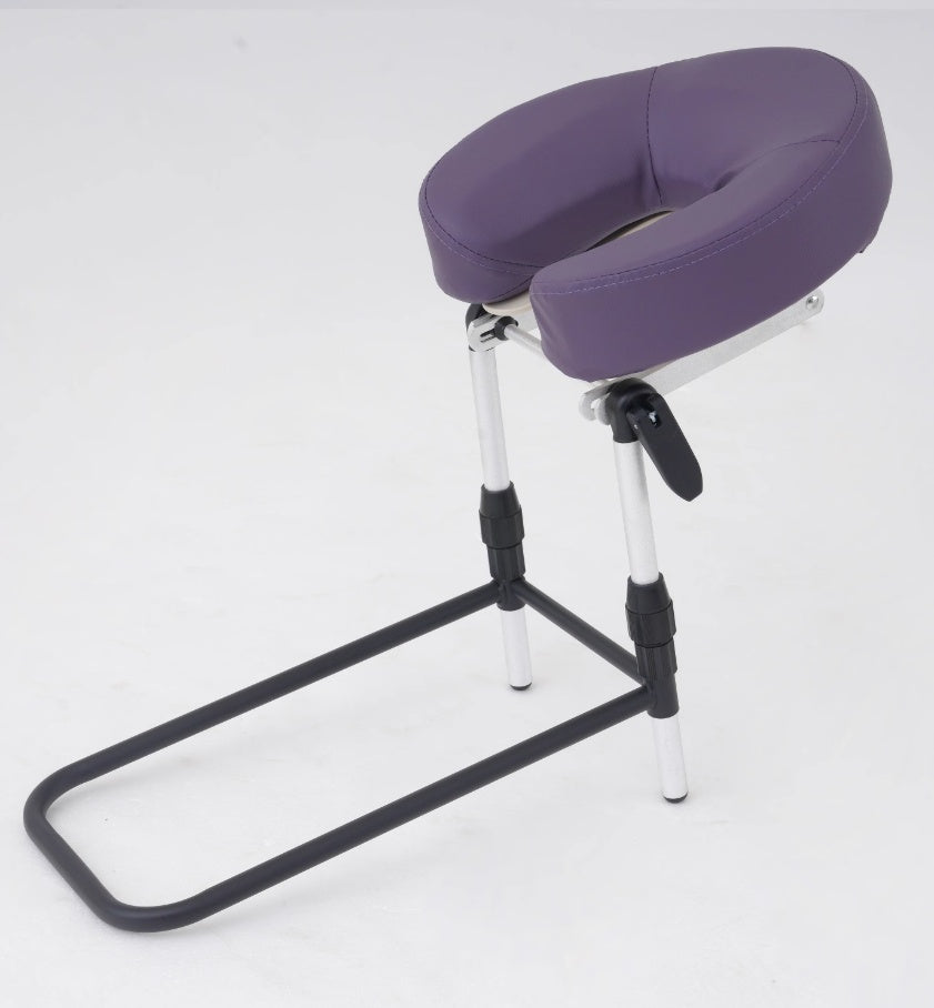 Adjustable face-down massage headrest for comfortable rest