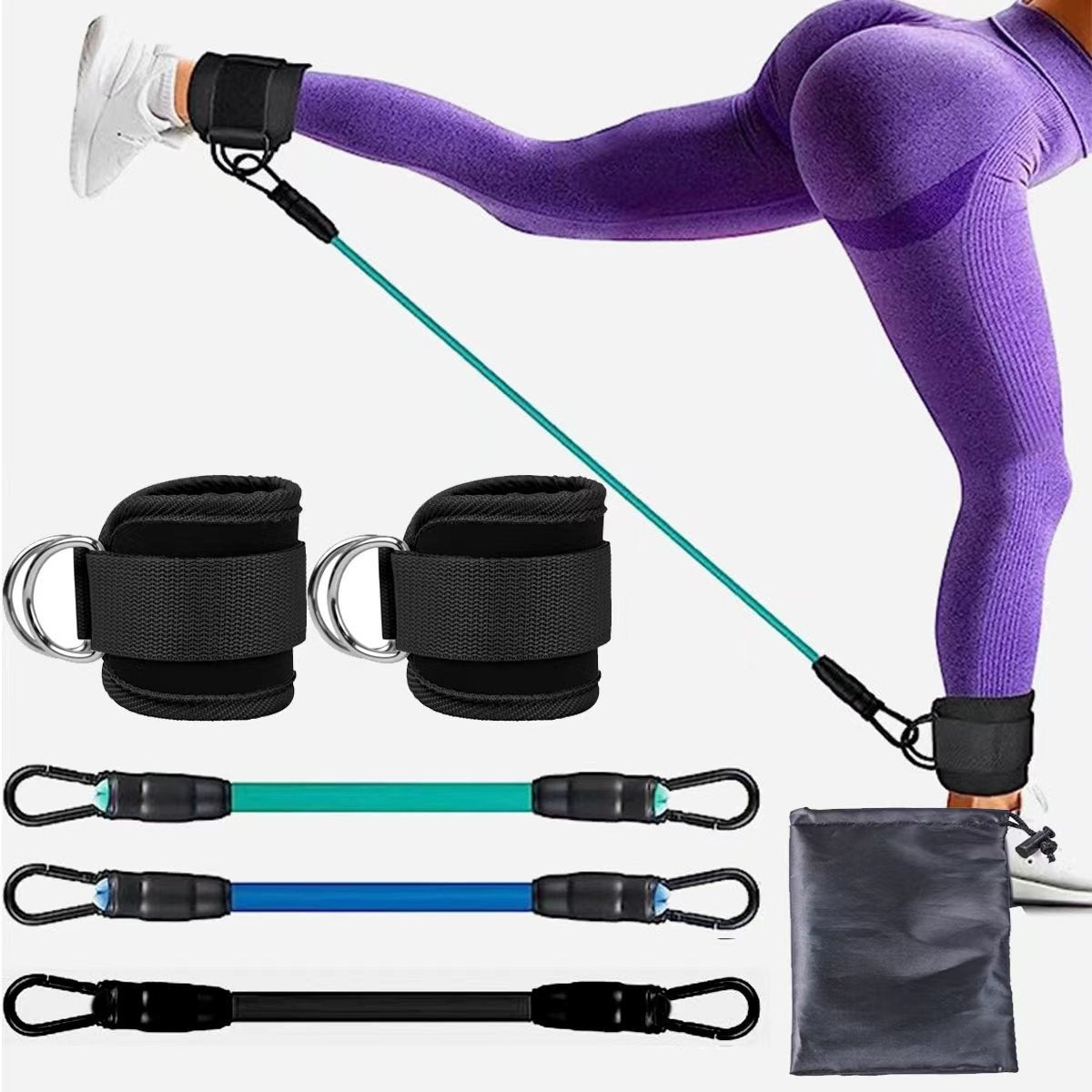 Ankle strap resistance bands set for leg and glute training