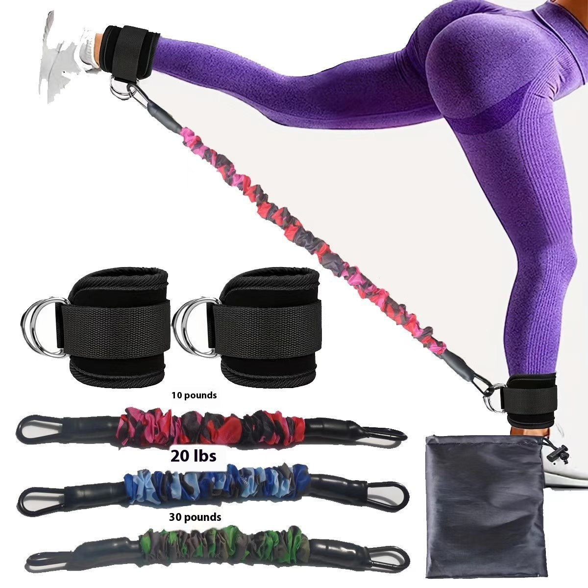 Ankle strap resistance bands set for leg and glute training
