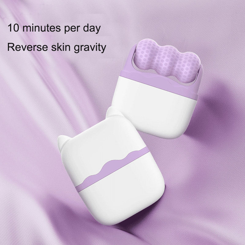 Cooling ice roller set for face and eyes with travel case